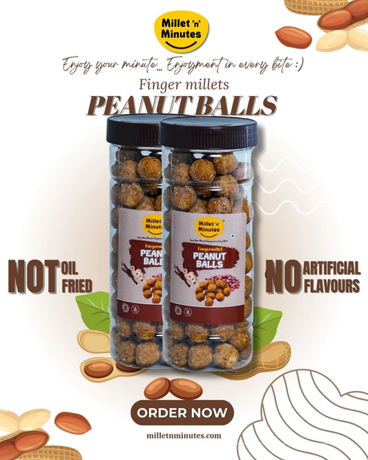 Finger Millet Peanut balls